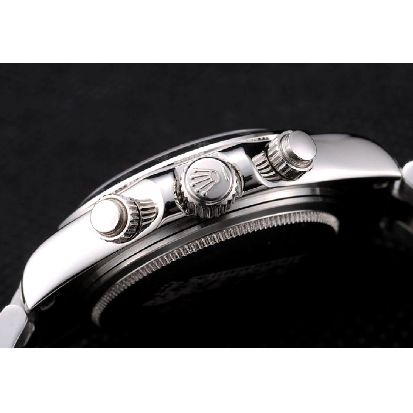 Aaa replica Daytona Dial Case Stainless Rolex Tachymeter Steel White Lady 0527